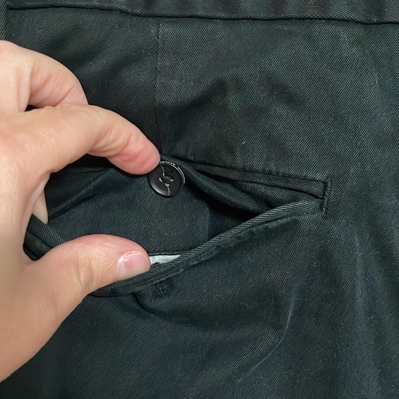 Banana Republic Aiden Slim Fit size 33x32 Black Dress Pants Straight Leg - Picture 8 of 10